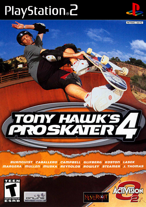 Tony Hawk's Pro Skater 4 PlayStation 2 cover